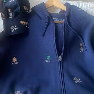 Polo Bear Hoodie and Matching Cap 🐻
